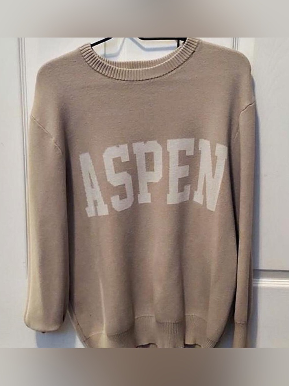Rue21 Beige Aspen Crewneck Sweater